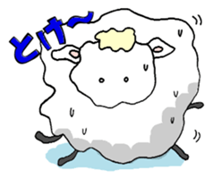 Vague sheep sticker #12595760