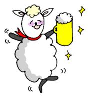 Vague sheep sticker #12595766