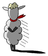 Vague sheep sticker #12595770