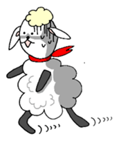 Vague sheep sticker #12595777