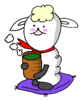 Vague sheep sticker #12595782