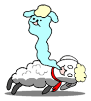 Vague sheep sticker #12595783