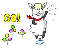 Vague sheep sticker #12595785
