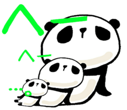 panda and mochipanda 2 sticker #12596139