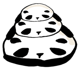 panda and mochipanda 2 sticker #12596144