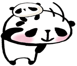 panda and mochipanda 2 sticker #12596151