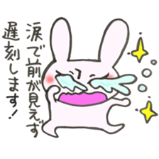 Late very strong man rabbit 2 sticker #12596620