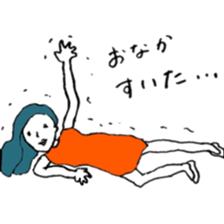 HI! girl sticker #12597163