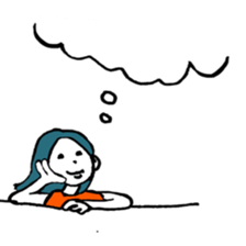 HI! girl sticker #12597179