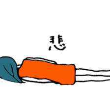 HI! girl sticker #12597181