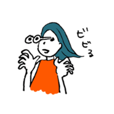 HI! girl sticker #12597182