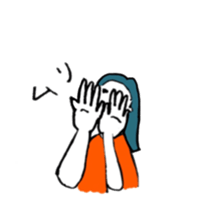 HI! girl sticker #12597183