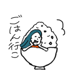 HI! girl sticker #12597186