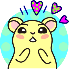 The hamster has fallen in love