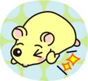 The hamster has fallen in love sticker #12597198