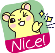 The hamster has fallen in love sticker #12597219