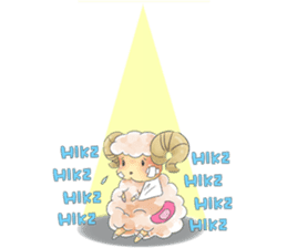 Little Aries Girl sticker #12597948