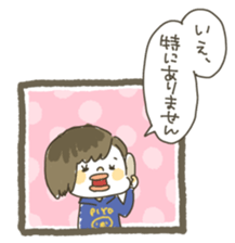 I went to the beauty parlor. sticker #12597979