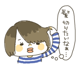 I went to the beauty parlor. sticker #12597986