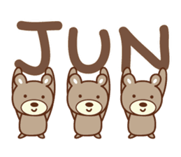 Cute bear sticker for Jun sticker #12598389