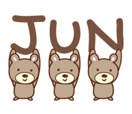 Cute bear sticker for Jun sticker #12598389