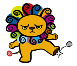 Curly Lion - The King is not a Cat sticker #12598481