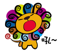 Curly Lion - The King is not a Cat sticker #12598484