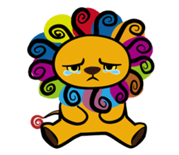 Curly Lion - The King is not a Cat sticker #12598501