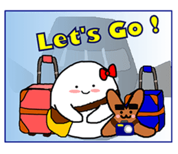 OX with yummy food in Japan. sticker #12598558