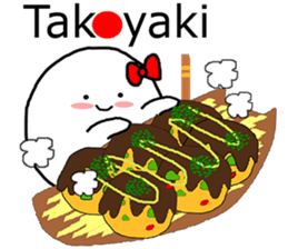 OX with yummy food in Japan. sticker #12598563