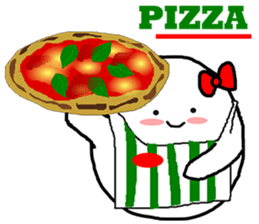 OX with yummy food in Japan. sticker #12598575