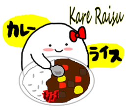 OX with yummy food in Japan. sticker #12598577