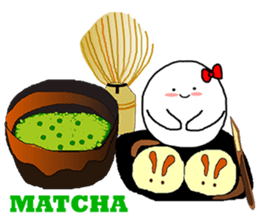 OX with yummy food in Japan. sticker #12598587