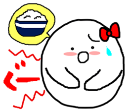 OX with yummy food in Japan. sticker #12598592