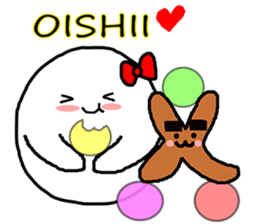 OX with yummy food in Japan. sticker #12598596