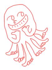 Eight thumbs up Octopus sticker #12598938