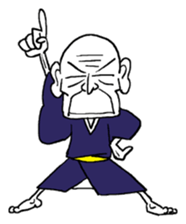 funky old man 3 sticker #12599244