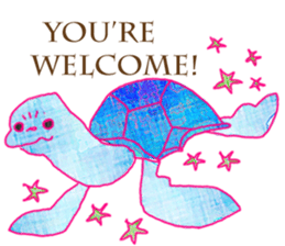 cute sea creatures sticker #12600291