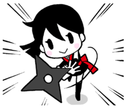 Japanese Ninja girl sticker #12600598