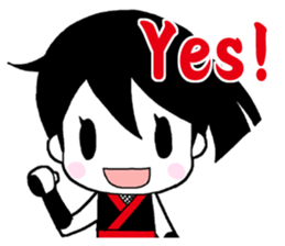 Japanese Ninja girl sticker #12600603
