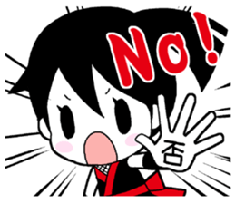Japanese Ninja girl sticker #12600604