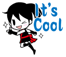 Japanese Ninja girl sticker #12600609