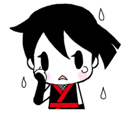 Japanese Ninja girl sticker #12600611