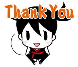Japanese Ninja girl sticker #12600613