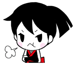 Japanese Ninja girl sticker #12600615