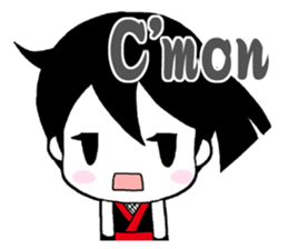 Japanese Ninja girl sticker #12600619