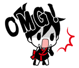 Japanese Ninja girl sticker #12600632