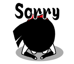 Japanese Ninja girl sticker #12600633