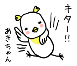 Akichan bird sticker #12600979