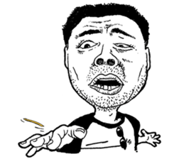 Stubble handsome guy International EDT.2 sticker #12601359